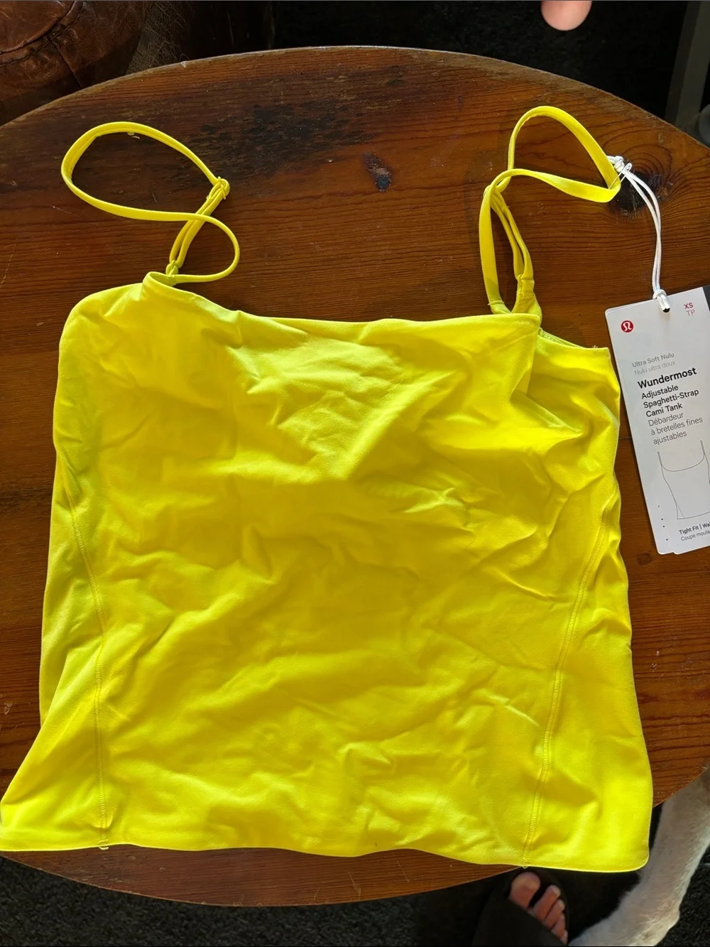 lululemon athletica Yellow Adjustable Strap Tank Top